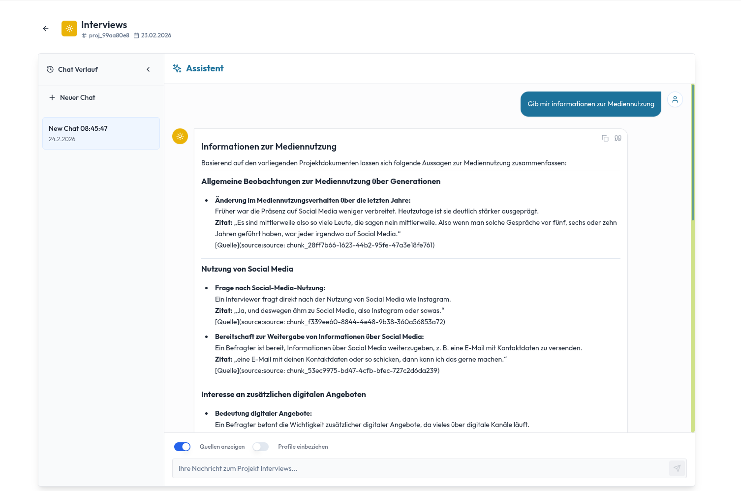 KI-Assistant mit Quellen - The Audience Experts